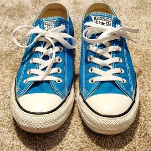 Converse All Star Cyan (Bright Blue) Men's 7 Women 9